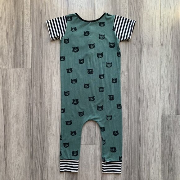 Rags Bear Print Romper - Picture 8 of 9